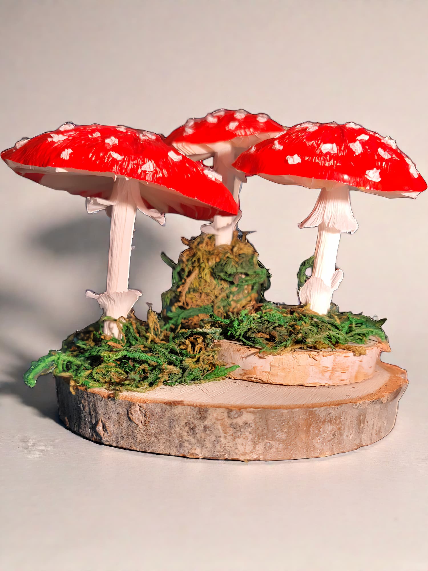 Paper amanita mushroom