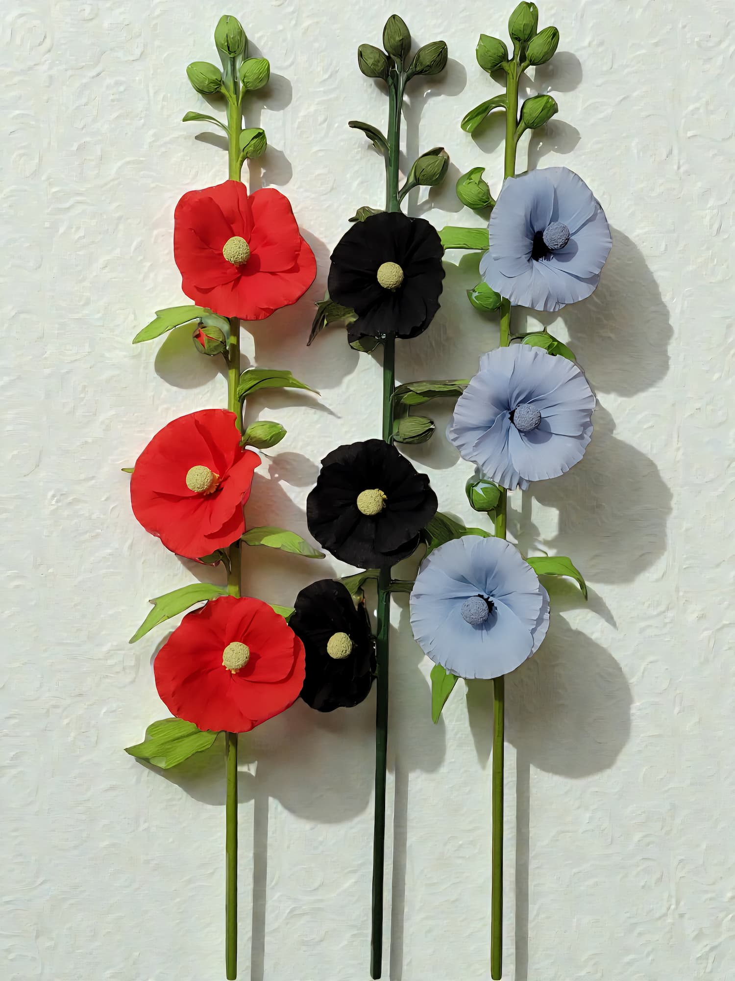 Paper hollyhock